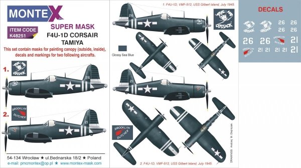 Montex K48251 F4U-1D CORSAIR 1/48