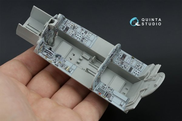 Quinta Studio QDS+32228 Tornado Gr.4 3D-Printed &amp; coloured Interior on decal paper (Italeri) (Small version) (with 3D-printed resin parts) 1/32