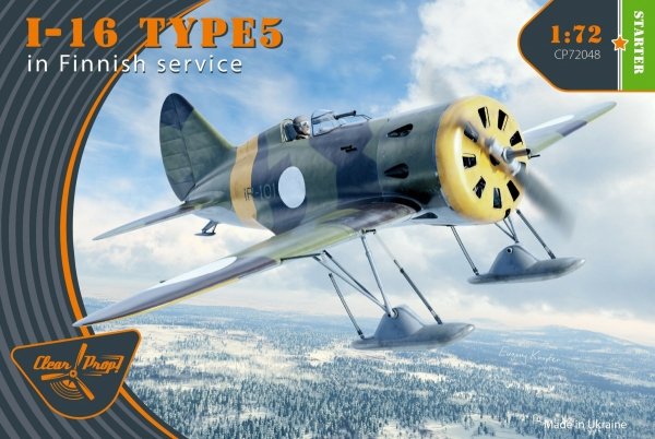 Clear Prop! CP72048 I-16 type 5 In Finnish Service STARTER KIT 1/72