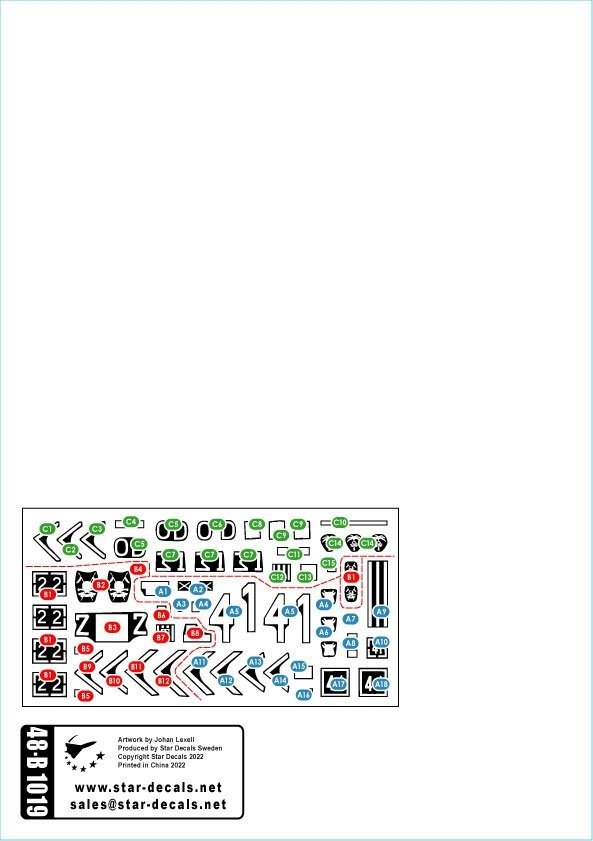 Star Decals 48-B1019 Challenger 2 - CR2. Op.Telic - Invasion and occupation of Iraq 2003-2011 1/48