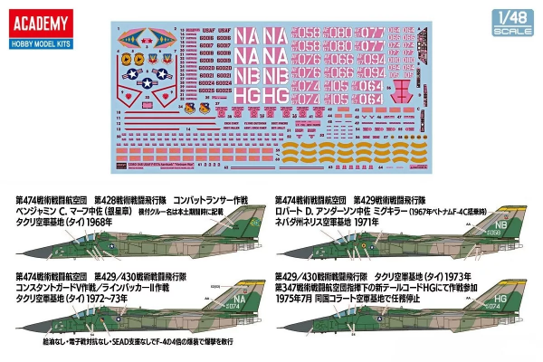 Academy 12360 General Dynamics F-111A Aardvark Vietnam 1/48