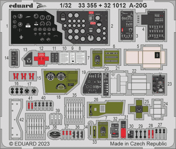 Eduard BIG33156 A-20G HONG KONG MODELS 1/32 