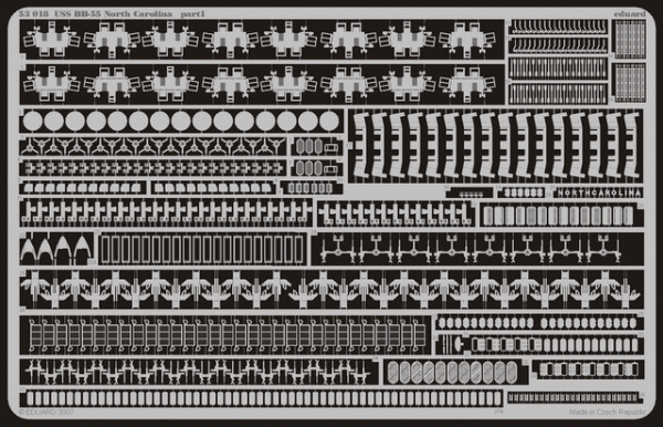 Eduard 53018 USS BB-55 North Carolina 1/350 Trumpeter