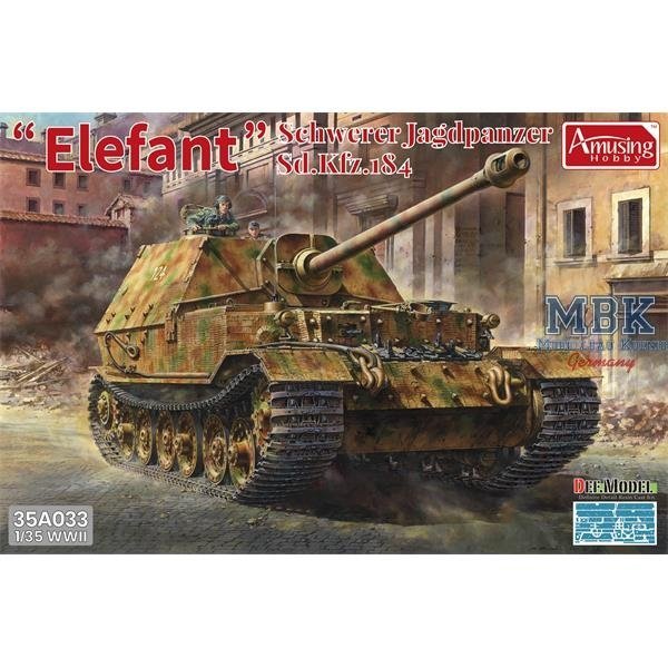 Amusing Hobby 35A033 Schwerer Jagdpanzer Elefant Sd.Kfz.184 1/35