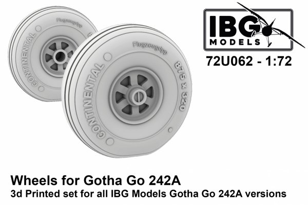 IBG 72U062 Wheels for Gotha Go-242A 1/72