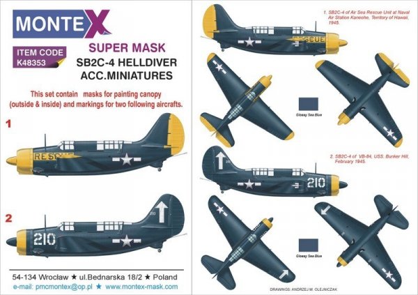 Montex K48353 SB2C-4 Helldiver 1/48