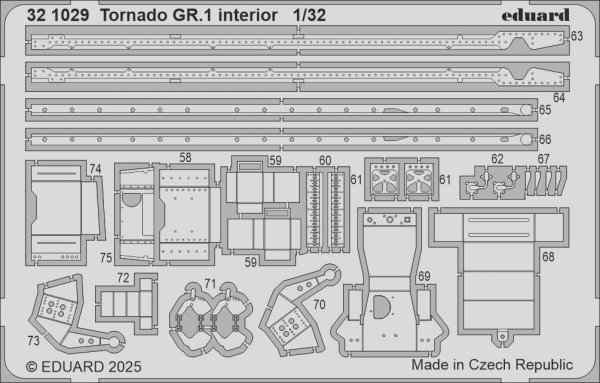 Eduard 321029 Tornado GR.1 interior for ITALERI 1/32
