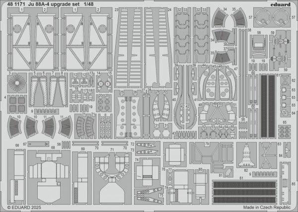 Eduard 481171 Ju 88A-4 upgrade set EDUARD, ICM 1/48