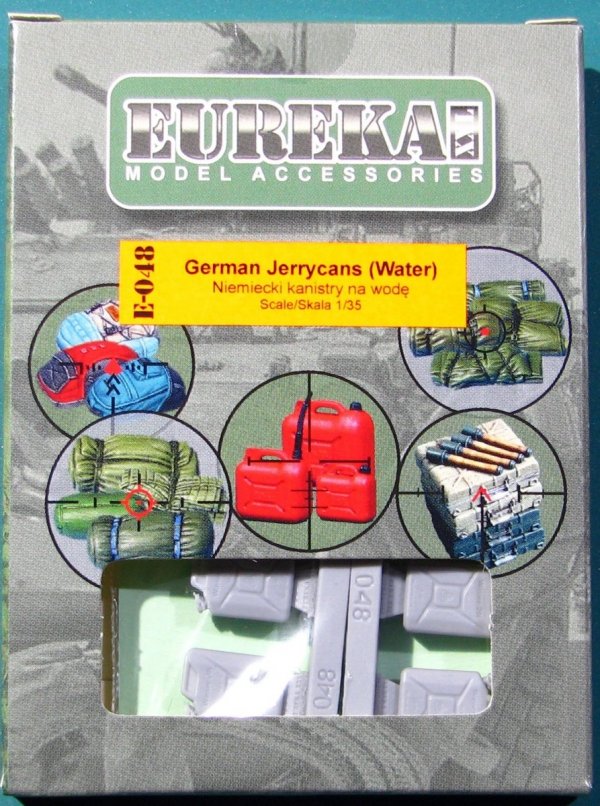 EUREKA XXL E-048 German Jerrycans Water (4 pcs) 1/35