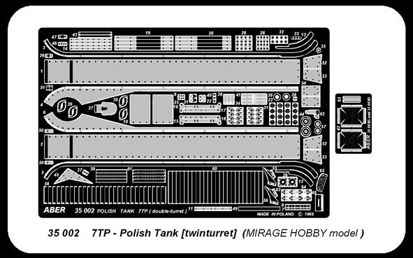 Aber 35002 Polish twinturred tank 7TP (MIR) (1:35)