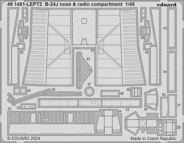 Eduard BIG49423 B-24J PART I HOBBY BOSS 1/48