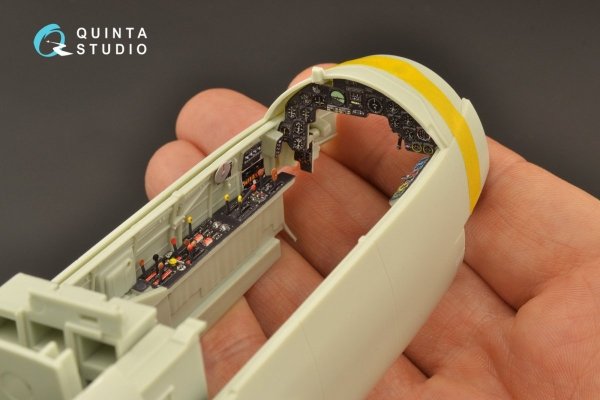 Quinta Studio QD32114 Ju 88A-4 3D-Printed &amp; coloured Interior on decal paper ( Revell ) 1/32