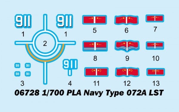Trumpeter 06728 PLA Navy Type 072A LST 1/700