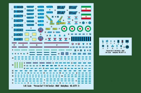 Hobby Boss 81771 IRIAF Persian Cat F-14A Tomcat 1/48