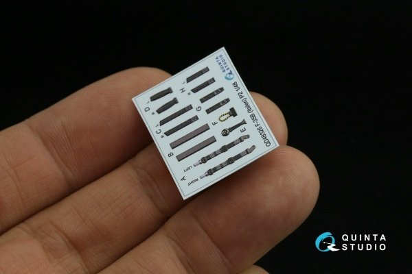 Quinta Studio QD48326 F-35B 3D-Printed &amp; coloured Interior on decal paper (Italeri) 1/48