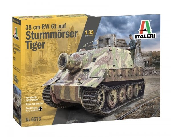 Italeri 6573 38cm RW 61 auf Sturmmoser Tiger 1/35