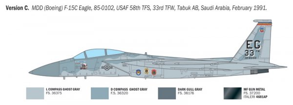 Italeri 92763 F-15C Eagle 1/48