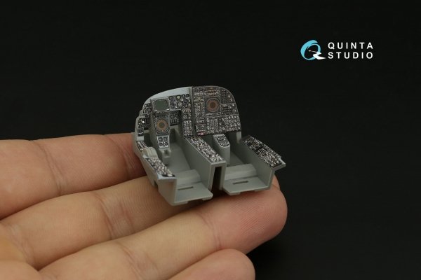 Quinta Studio QDS-48324 A-6E 3D-Printed coloured Interior on decal paper (Kinetic) (Small version) 1/48