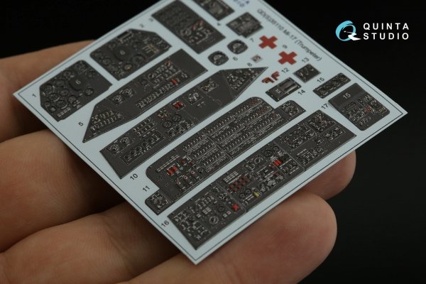 Quinta Studio QDS-35110 Mi-17 3D-Printed coloured Interior on decal paper (Trumpeter) (Small version) 1/35