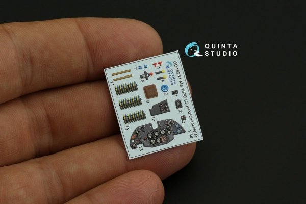 Quinta Studio QD48241 Me 163B 3D-Printed &amp; coloured Interior on decal paper (GasPatch models) 1/48