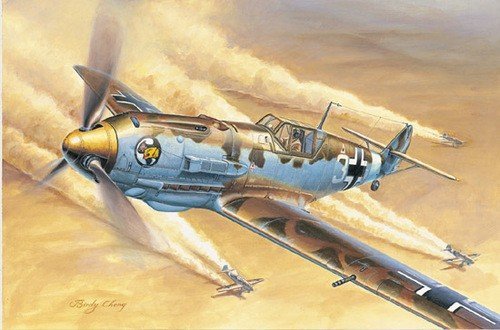 Trumpeter 02290 German IIWW fighter Messerschmitt Bf 109E-4/Trop (1:32)