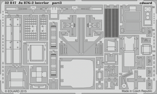 Eduard 32847 Ju 87G-2 interior 1/32 TRUMPETER