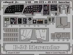 Eduard 49372 B-26 interior 1/48 Revell