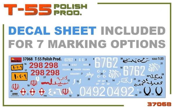 MiniArt 37068 T-55 POLISH PRODUCTION 1/35