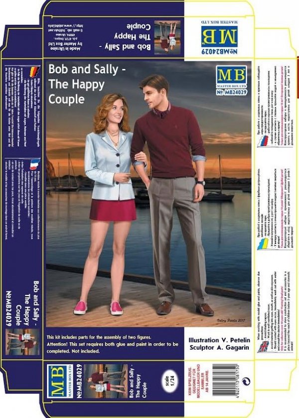 Master Box 24029 Dangerous Curves Series. Bob and Sally - The Happy Couple 1/24