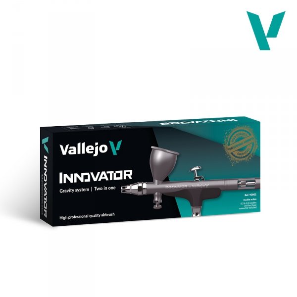 Vallejo 90001 Innovator - Aerograf Gravity System 2 in 1 - 0.2 / 0.3