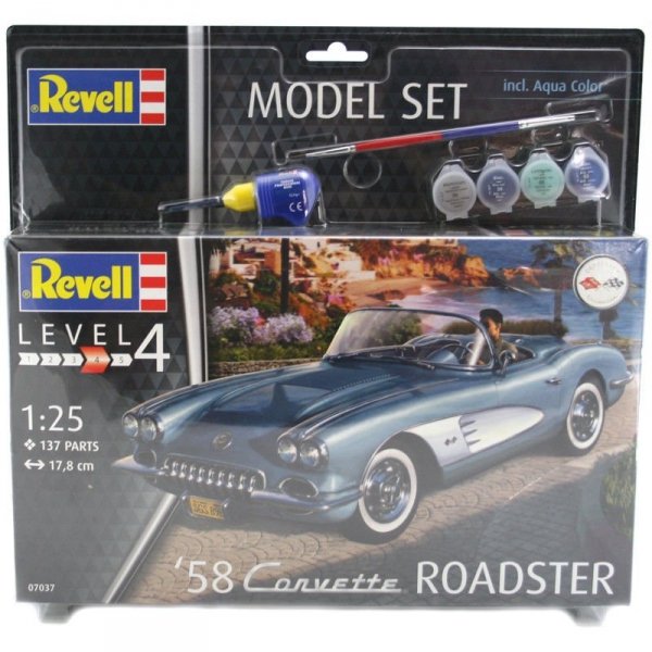 Revell 67037 58 Corvette Roadster Model Set (1:25)