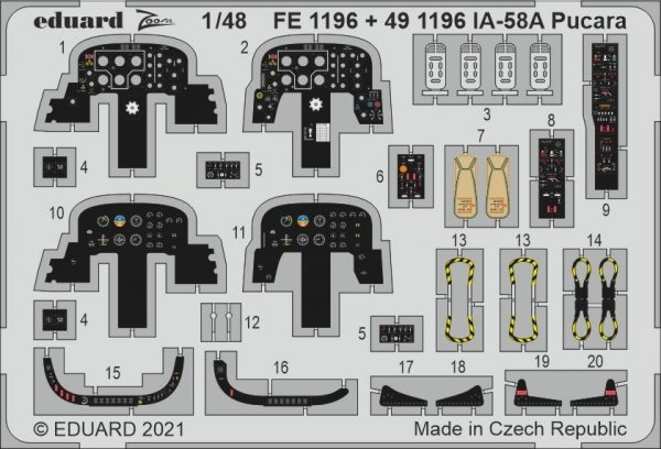 Eduard FE1196 IA-58A Pucara KINETIC 1/48