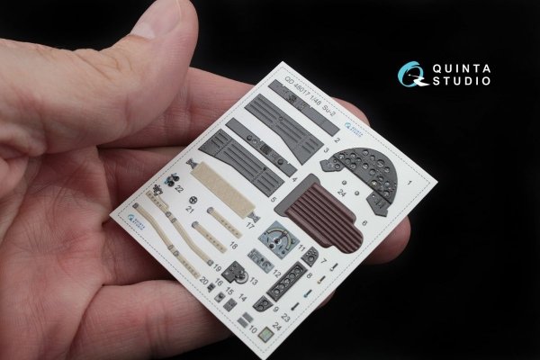 Quinta Studio QD48017 Su-2 3D-Printed &amp; coloured Interior on decal paper (for Zvezda kits) 1/48