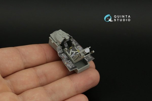 Quinta Studio QD48388 F-16A MLU 3D-Printed &amp; coloured Interior on decal paper (Kinetic) 1/48