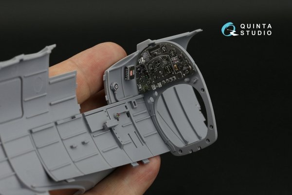 Quinta Studio QD24021 Spitfire Mk.VIII 3D-Printed &amp; coloured Interior on decal paper (Airfix) 1/24