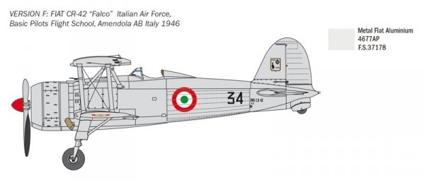 Italeri 2801 FIAT CR.42 Falco 1/48