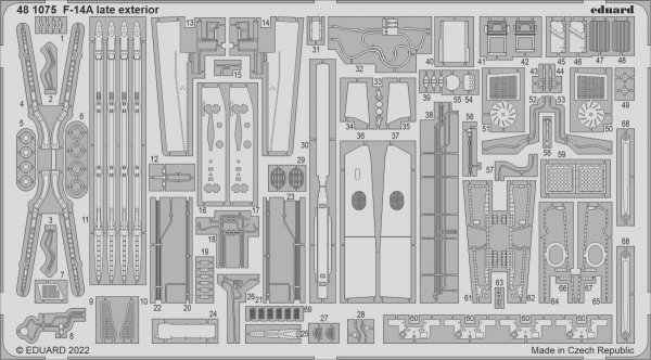 Eduard BIG49318 F-14A late TAMIYA 1/48