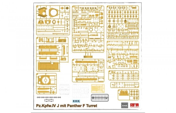 Rye Field Model 5068 Pz.Kpfw.IV J mit Panther F Turret 1/35