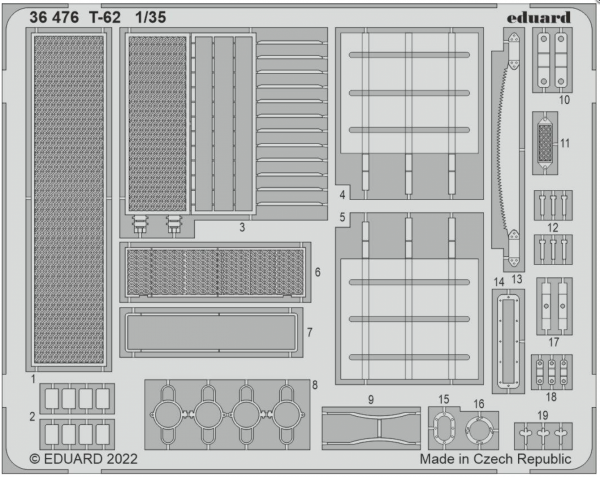 Eduard 36476 T-62 ZVEZDA 1/35