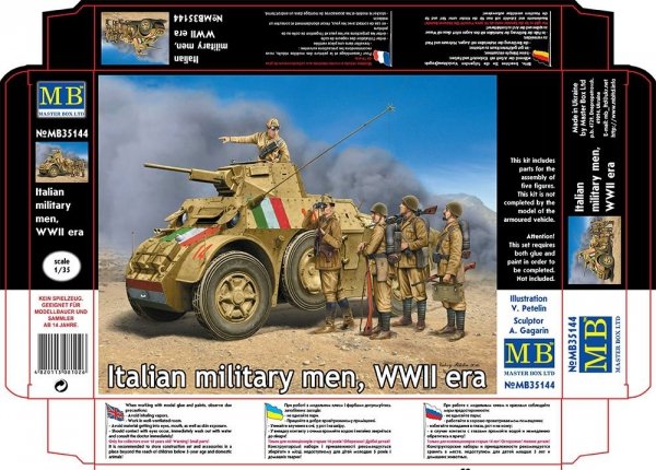 Master Box 35144 Italian Military men WWII 1/35