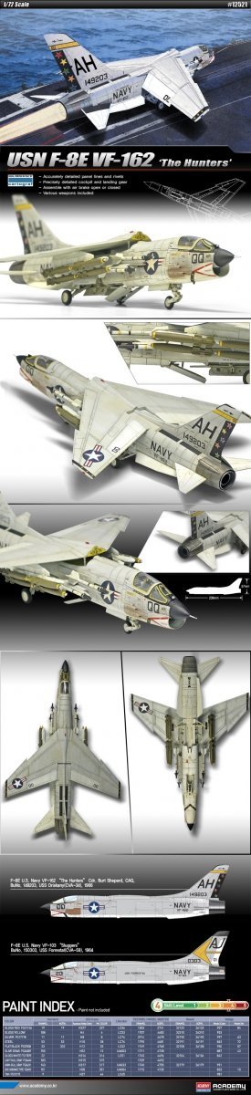 Academy 12521 USN F-8E VF-162 The Hunters 1/72