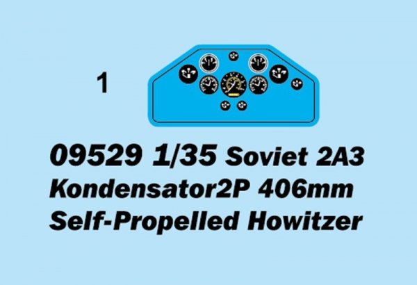 Trumpeter 09529 Soviet 2A3 Kondensator 2P 406mm Self-Propelled Howitzer 1/35
