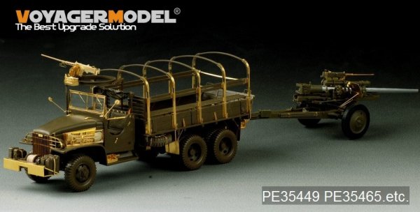 Voyager Model PE35449 WWII US 3inch M5 ATG/w M1 or 105mm Howitzer M2A1Carriage 2in1 For AFV CLUB 35S64 and 35160 1/35