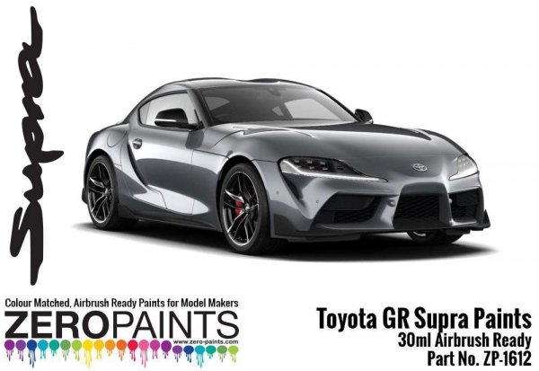 Zero Paints ZP-1612-SG Toyota GR Supra Matt Storm Grey Paint 30ml