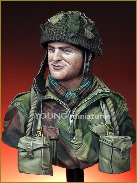 oung Miniatures YM1834 British Paratrooper Northwest Europe WWII 1/10