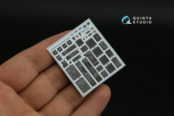 Quinta Studio QDS-35104 AH-64DI Saraf 3D-Printed &amp; coloured Interior on decal paper (Takom) (Small version) 1/35