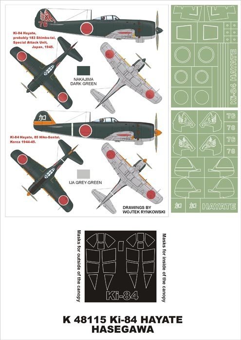 Montex K48115 Ki-84 Hayate 1/48