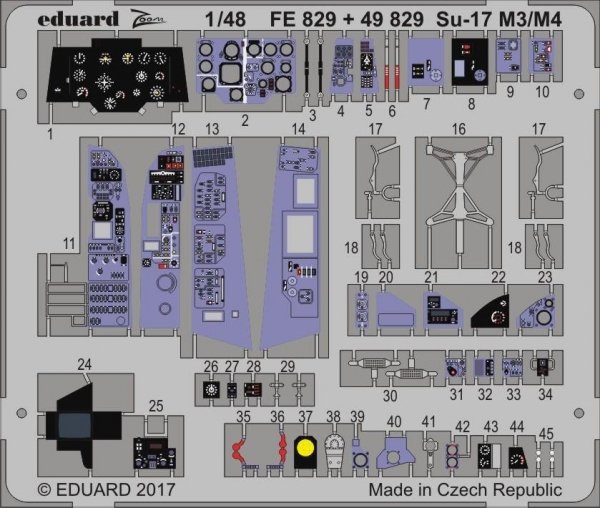 Eduard 49829 Su-17 M3/ M4 interior KITTY HAWK 1/48