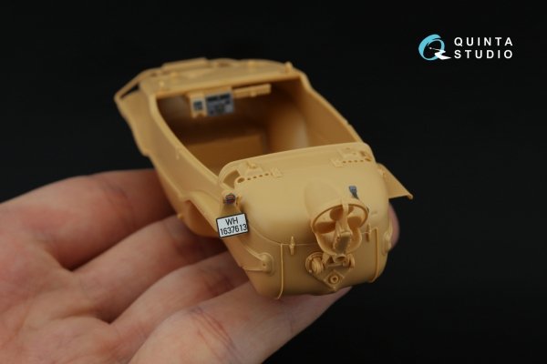 Quinta Studio QDS-35145 Schwimmwagen Type 166 3D-Printed &amp; coloured Interior on decal paper (Tamiya) (Small version) 1/35