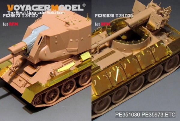 Voyager Model PE351030  Syrian T-34/D30 122mm SPH Basic For RFM 5030 1/35